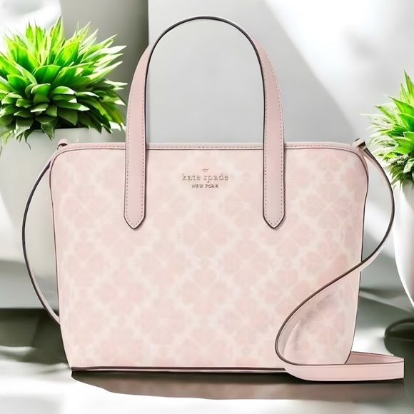 kate spade Handbags - Kate Spade Pink Signature Small Tote Bag VEGAN